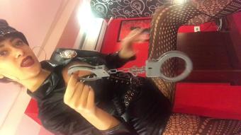 Handcuffed and Teased - Policewoman - March 06, 2018 (Goddess Helen)