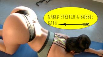 HD Naked stretch and bubble bath - November 10, 2017 (Korina Kova)
