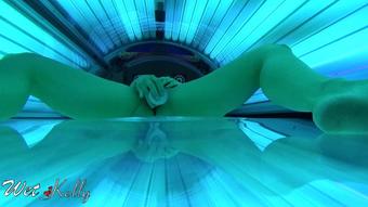 Wet Kelly Masturbate With My Toy In Solarium (Wet Kelly)