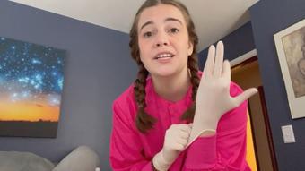 gloved nurse checks & milks prostate - December 28, 2022 (maggierosexo)