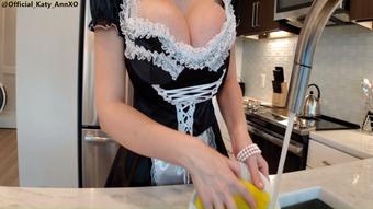 Busty French Maid Cleaning - October 12, 2019 (Katy_Ann_XO)