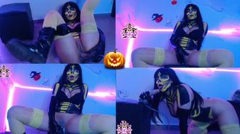 Halloween Makeup Neon:Masturbation&POVBJ (Black Kitsune)