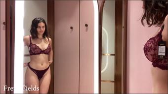 Freya Fields Fitting Room Lingerie Try On (Freya Fields)
